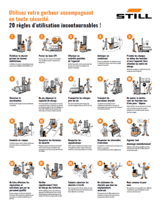 Aperçu poster conseils sécurité gerbeur électrique